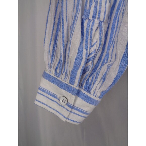 CAbi Linen Blend Pacific Popover Tunic Top Size XL Lagenlook Coastal - Picture 7 of 9